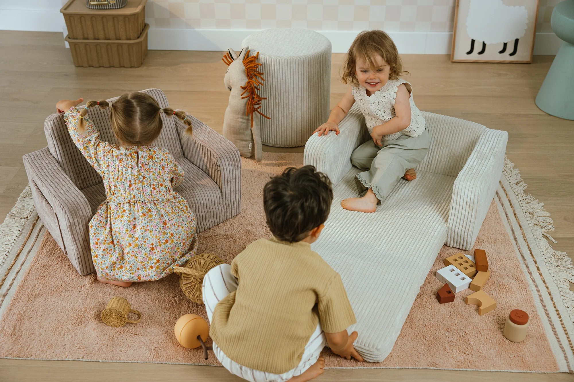Kinderfauteuil Lumi – Corduroy