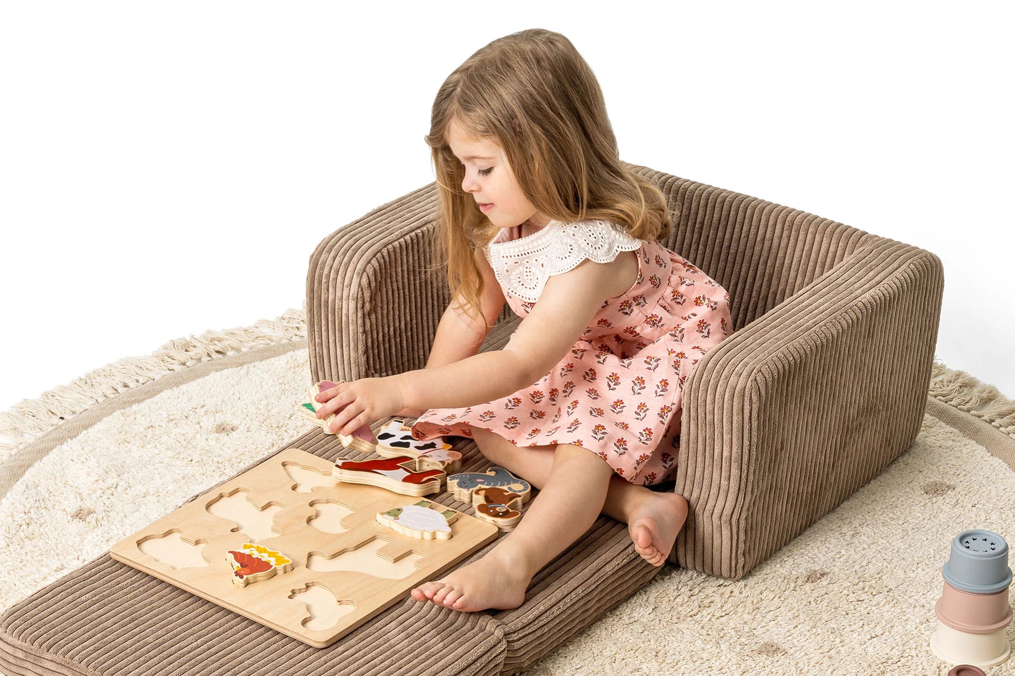 Kinderfauteuil Lumi – Corduroy
