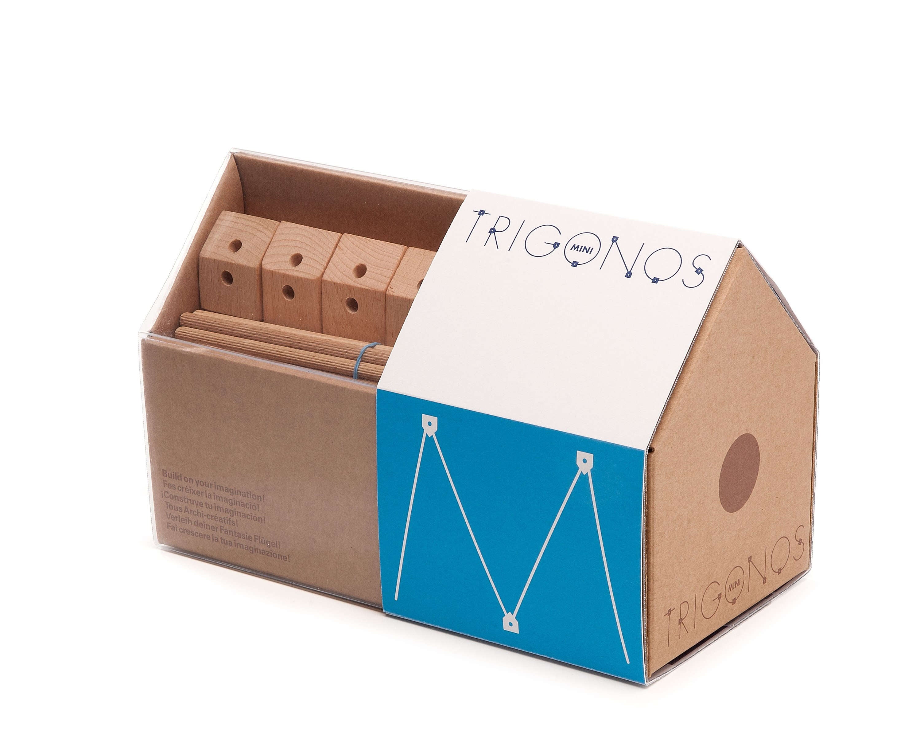 Trígonos Mini M – Creatief houten constructiespel dat verwondering wekt