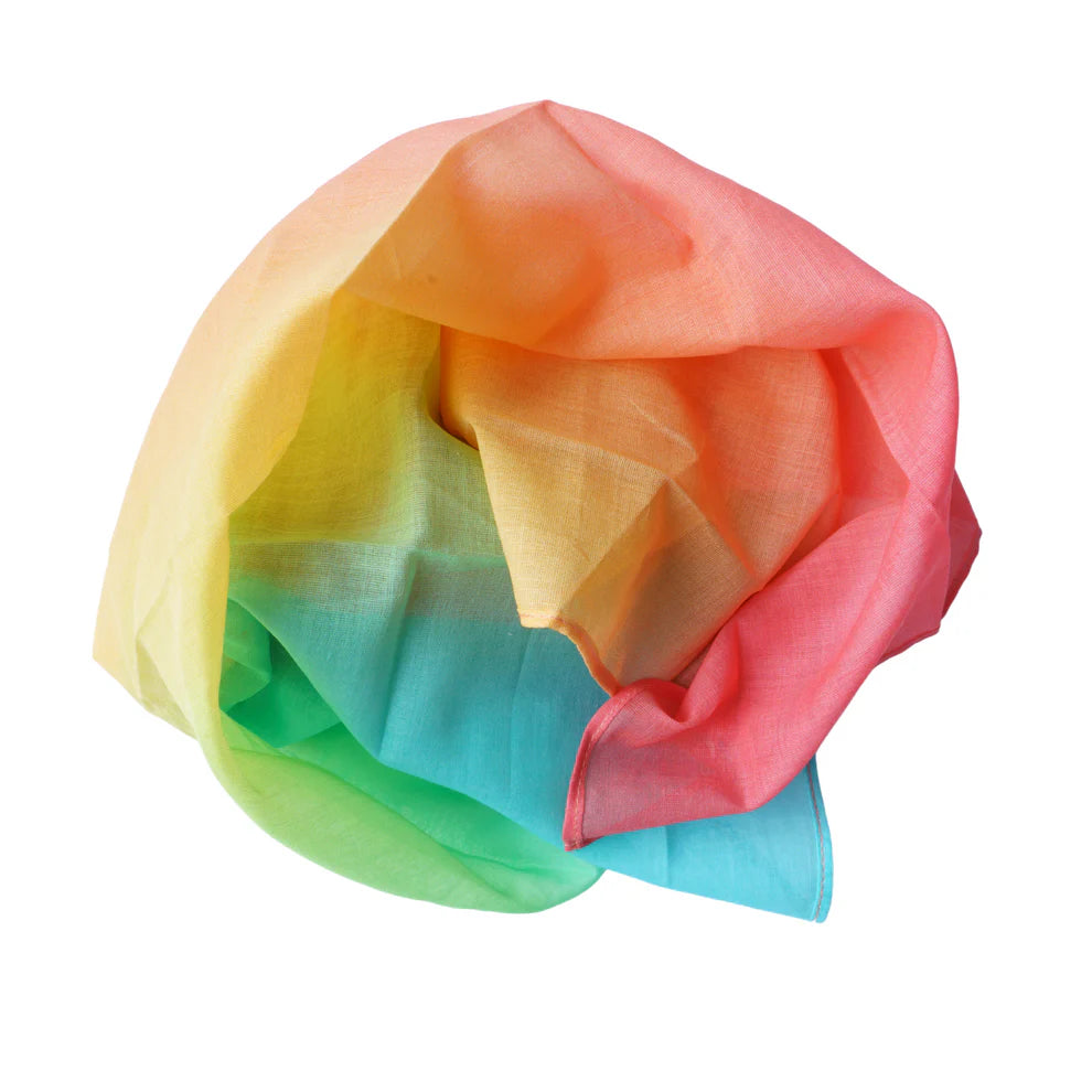 Pastel Regenboog Speelkleed – Zacht Biologisch Katoen (90 x 90 cm)