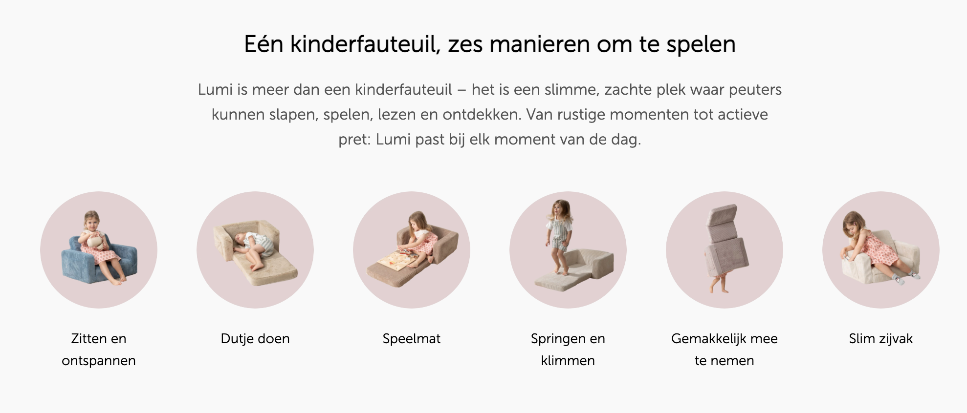 Kinderfauteuil Lumi – Corduroy