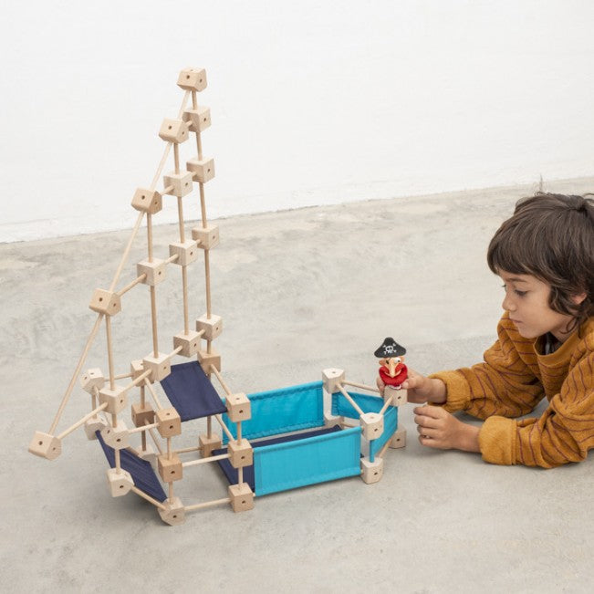 Trígonos Mini M – Creatief houten constructiespel dat verwondering wekt